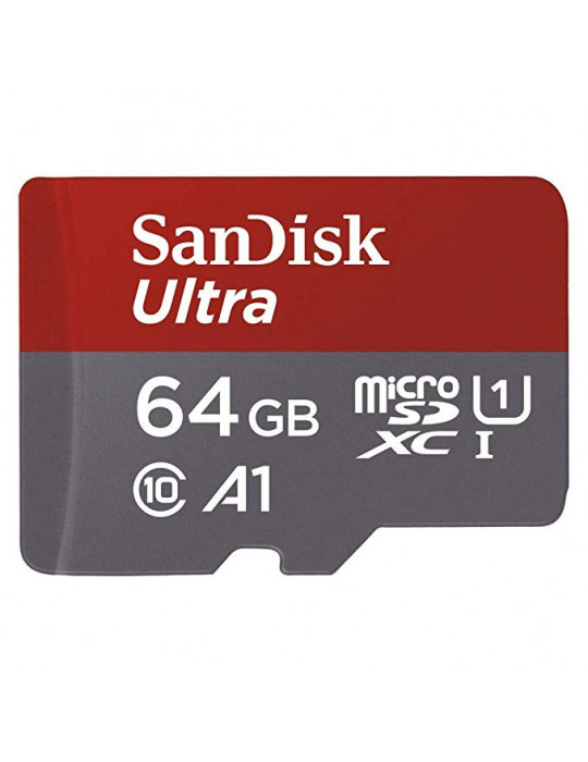 Nano-PC - Carte MicroSDXC SanDisk Ultra U1 Class 10 - 64 Go 100MB/s - 1