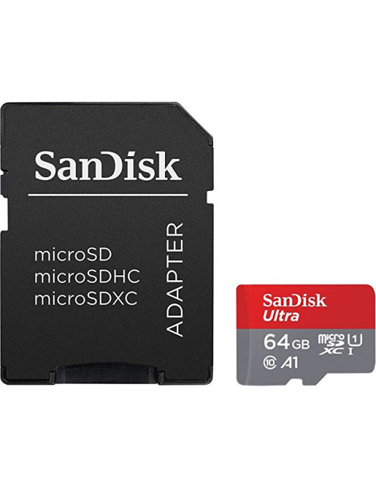 Nano-PC - Carte MicroSDXC SanDisk Ultra U1 Class 10 - 64 Go 100MB/s - 3