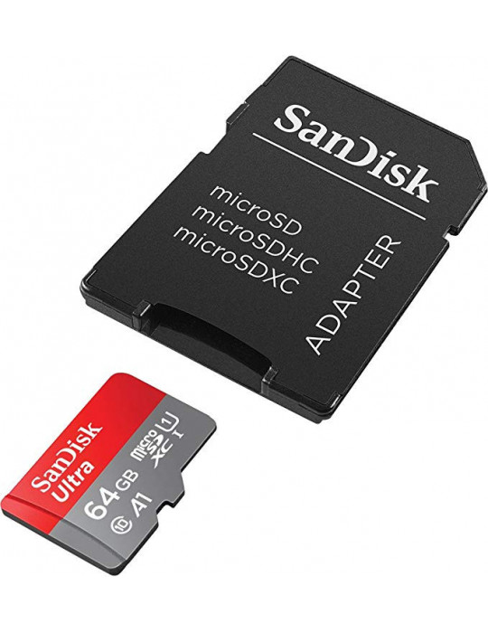 Nano-PC - Carte MicroSDXC SanDisk Ultra U1 Class 10 - 64 Go 100MB/s - 4