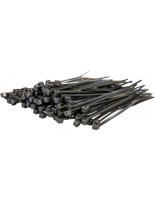 Cable management - Collier de serrage noir 2.5 x 100 mm - lot de 10 - 1
