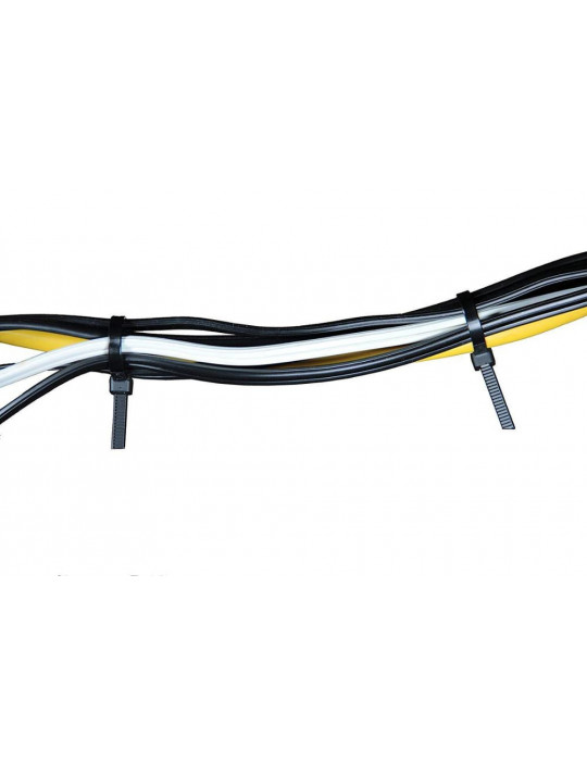 Cable management - Collier de serrage noir 3 x 200 mm - lot de 10 - 2