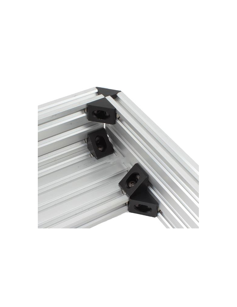 Belupai 100-1000mm Noir 2020 V-Slot Cadre dextrusion de profil en aluminium pour machine de gravure laser CNC 