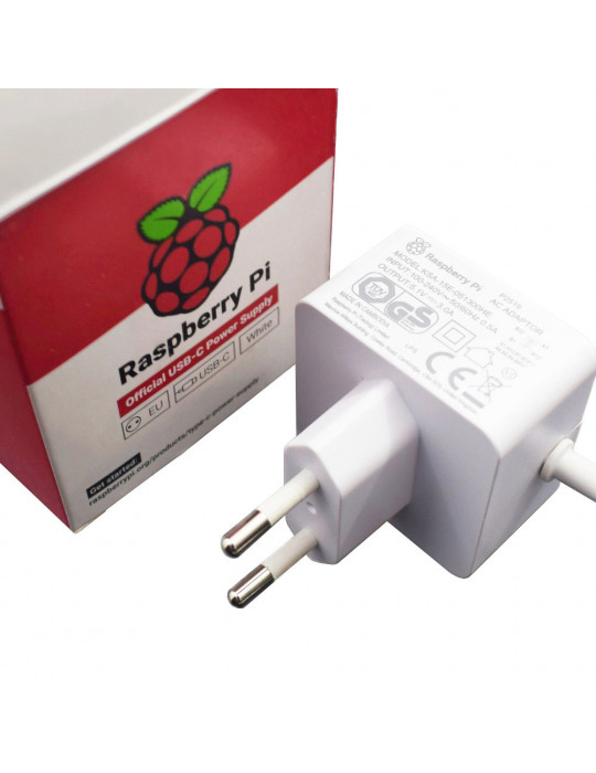 Alimentations - Alimentation officielle Raspberry Pi 4 Blanche - 3