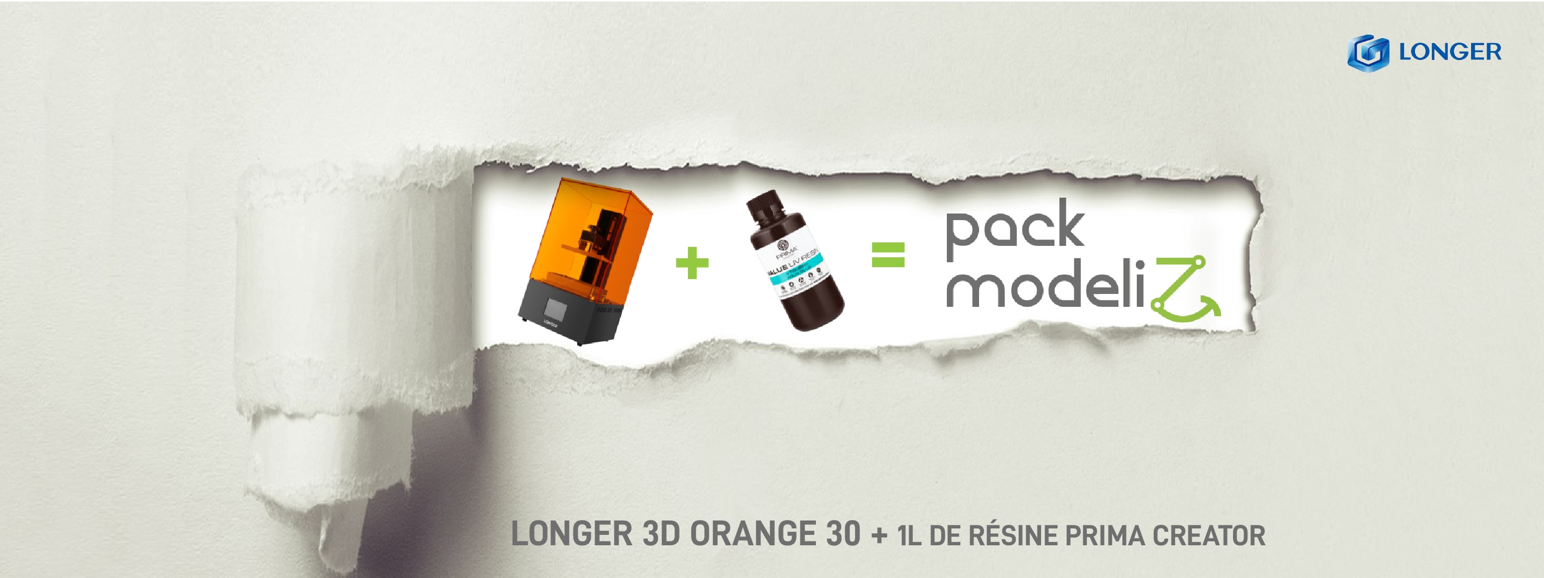 Pack Orange 30 avec 1L de résine